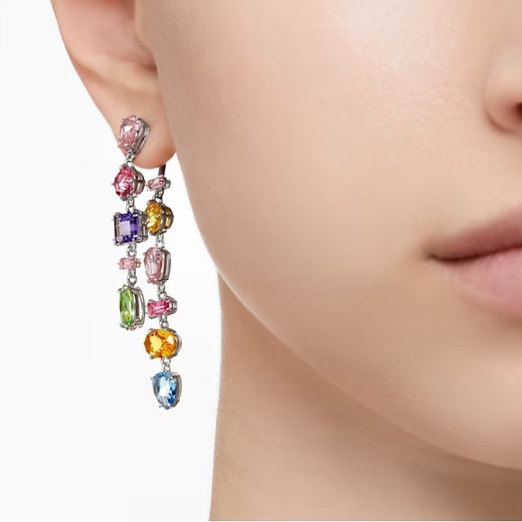 Swarovski NEW Gema crystal drop earrings - Picture 5 of 7